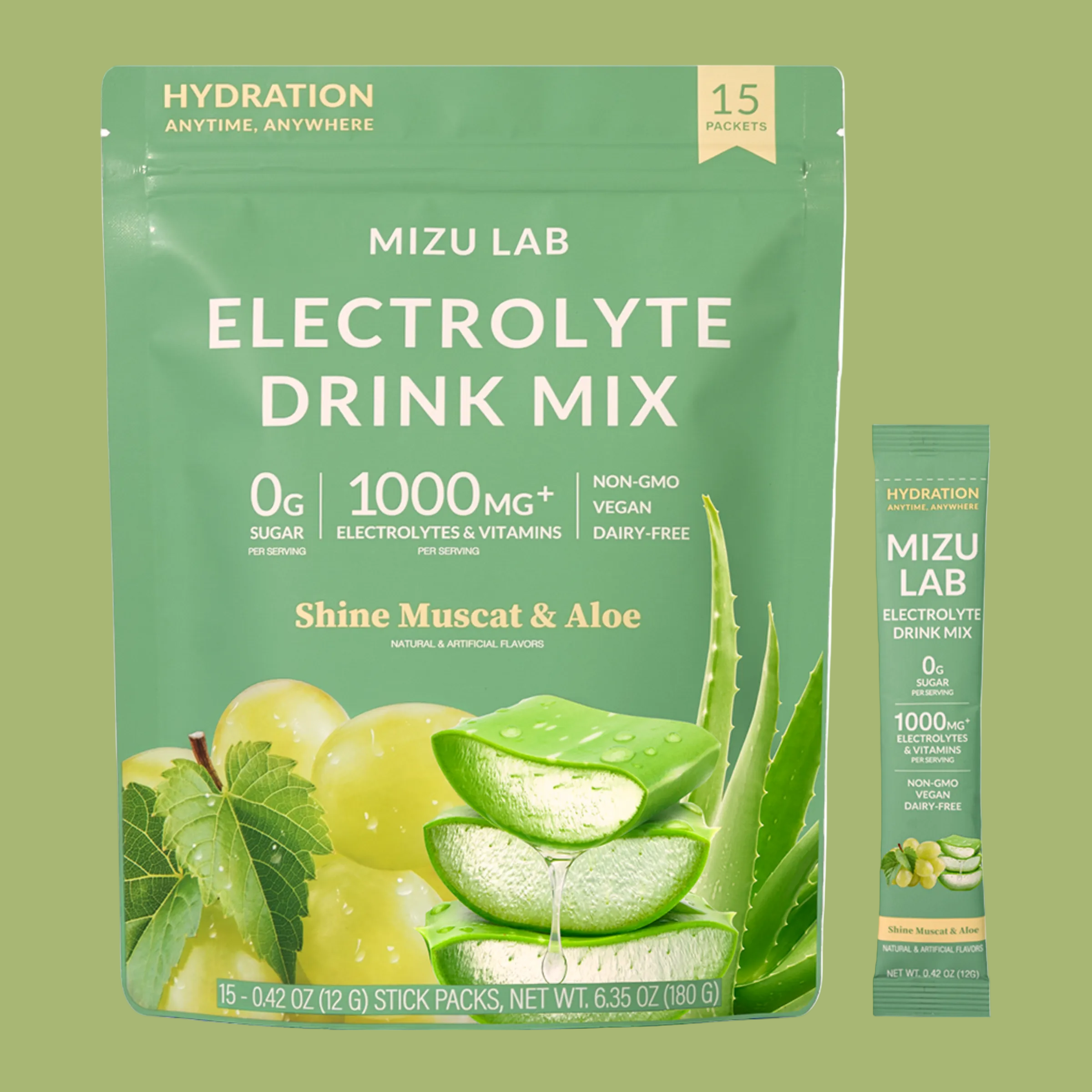 Shine Muscat Grape & Aloe Electrolytes - Zero Sugar